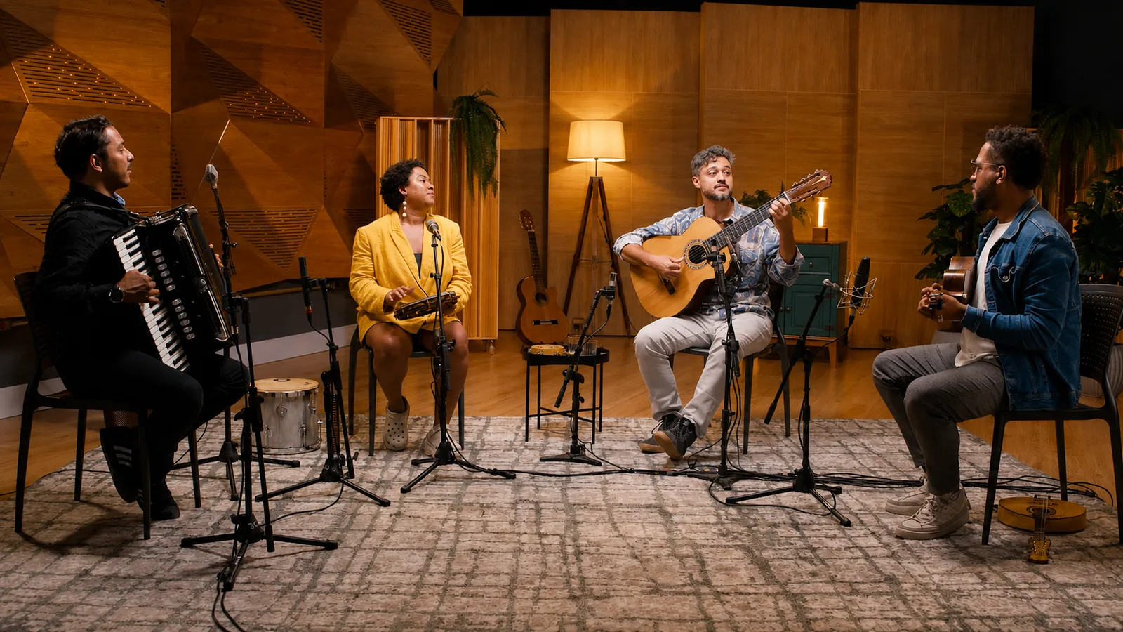 Gian Correa em contexto de transmissão musical